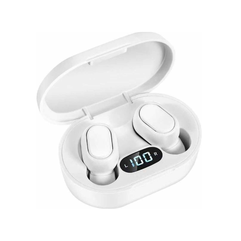 Auriculares inalámbricos Bluetooth 5.0 TWS E7s con caja de carga Blanco - Deportivos - Reducción de ruido