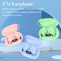 Auriculares inalámbricos Bluetooth 5.0 TWS E7s con caja de carga Blanco - Deportivos - Reducción de ruido