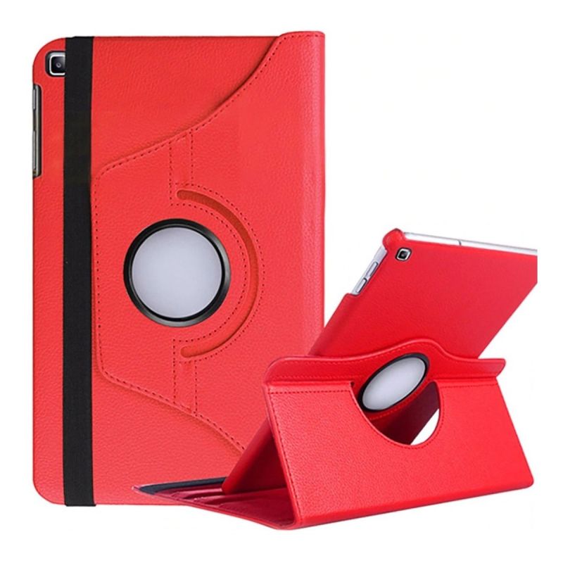 Funda compatible con LENOVO TAB M10 PLUS TB-X606F / FHD PLUS 2ª GEN / K10 10.3'' giratoria 360º soporte cuero sintético roja