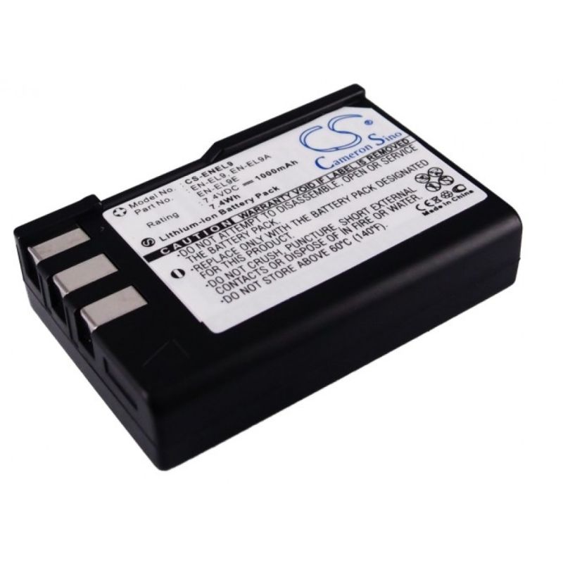 CAMERON SINO batería compatible EN-EL9 / EN-EL9a Nikon D40 D40X D60 D5000 D3000 1000mAh