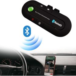 Manos libres coche Hands Free Bluetooth v4.1 + EDR inalámbrico Retrovisor * Siri android Google * Control volumen * Altavoz HD