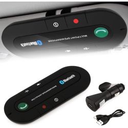 Manos libres coche Hands Free Bluetooth v4.1 + EDR inalámbrico Retrovisor * Siri android Google * Control volumen * Altavoz HD