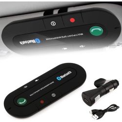 Manos libres para coche Bluetooth v4.1 + EDR parasol / con altavoz HD y control por voz Siri / Android / Google