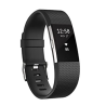 Correa compatible FitBit Bracelet Charge 2 silicona hebilla metálica para reloj - Negro