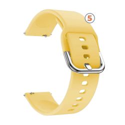 Correa universal 22mm silicona con hebilla metálica para reloj deportivo smartwatch - Compatible con Amazfit GTR Stratos Samsung