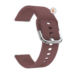Correa universal 22mm silicona con hebilla metálica para reloj deportivo smartwatch - Compatible con Amazfit GTR Stratos Samsung