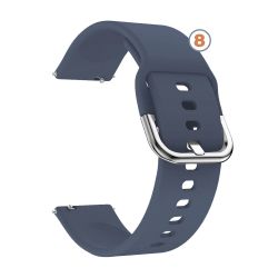 Correa universal 22mm silicona con hebilla metálica para reloj deportivo smartwatch - Compatible con Amazfit GTR Stratos Samsung