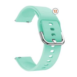 Correa universal 22mm silicona con hebilla metálica para reloj deportivo smartwatch - Compatible con Amazfit GTR Stratos Samsung