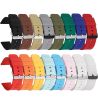 Correa universal 22mm silicona con hebilla metálica para reloj deportivo smartwatch - Compatible con Amazfit GTR Stratos Samsung