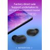 Auriculares inalámbricos Bluetooth 5.0 A6S con caja de carga Rosa