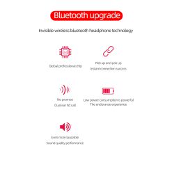 Auriculares inalámbricos Bluetooth 5.0 A6S con caja de carga Azul