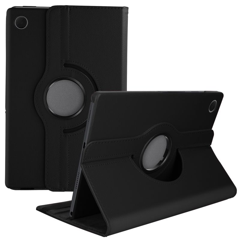 Funda compatible con IPAD AIR / AIR 2 / PRO 9.7 / 2017 / 2018 giratoria 360º soporte cuero sintético - Negro azul