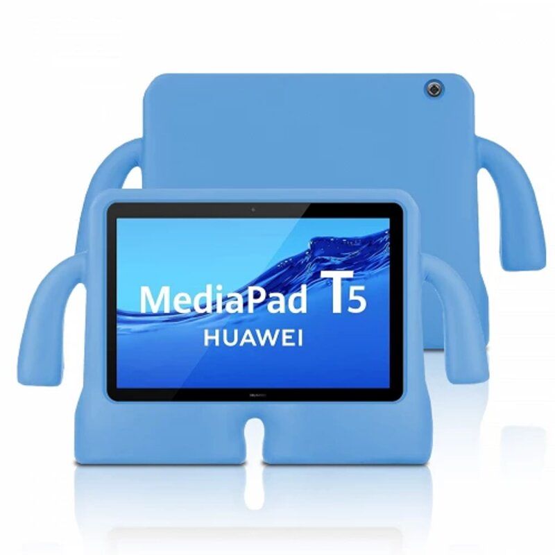 Funda Infantil Antigolpes con Asa para Huawei MediaPad T5 color Negra