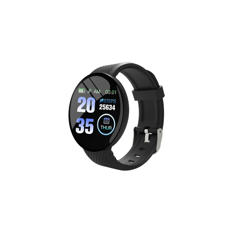 Reloj inteligente Pulsera deportiva de actividad D18 Bluetooth 4.0 - IOS Android - Pantalla táctil - Negro