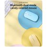 Ratón inalámbrico Bluetooth azul pastel ⋆ Silencioso y ergonómico ⋆ Para iPad, PC, tablet, móvil ⋆ ENVÍO DESDE ESPAÑA