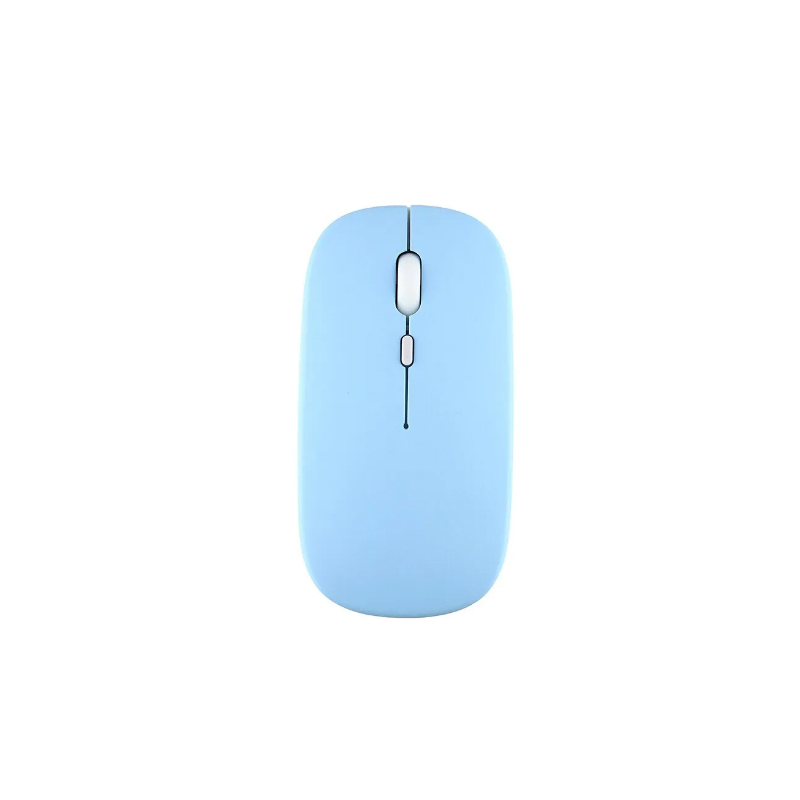 Ratón inalámbrico Bluetooth azul pastel ⋆ Silencioso y ergonómico ⋆ Para iPad, PC, tablet, móvil ⋆ ENVÍO DESDE ESPAÑA