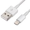 Cable de carga y datos Conector Apple lightning 8 pin compatible iPhone iPad iPod USB 2.0 Blanco / 1m 2m 3m