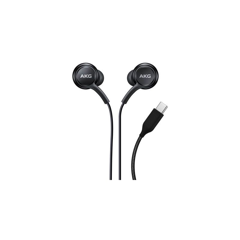 SAMSUNG Auriculares cable tipo C USB C Manos libres Tuned by AKG originales Negro