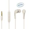 Auriculares Samsung original EHS64 con control de volumen y micrófono Manos libres Cable jack 3.5mm Blanco