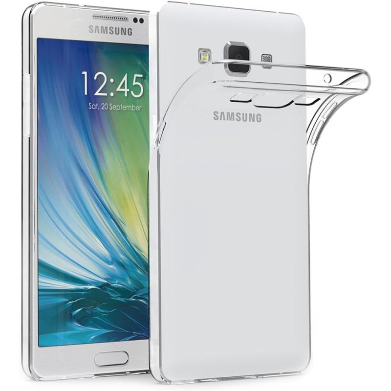 Funda compatible con SAMSUNG GALAXY A5 2015 * Silicona transparente flexible * Protección básica con buen ajuste