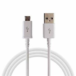 SAMSUNG Cable USB macho a Micro USB macho ECB-DU4EWE Carga y transferencia 1.5m Original Blanco