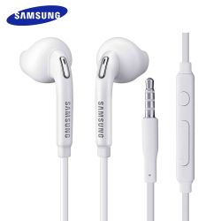 Auriculares originales cable jack 3,5mm Samsung Manos libres EO-EG920BW Blanco