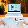 Funda compatible con tablet SAMSUNG GALAXY S6 LITE 2020 2022 10.4'' P610 P613 P619 teclado bluetooth español letra Ñ - Azul