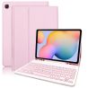 Funda compatible con tablet SAMSUNG GALAXY S6 LITE 2020 2022 10.4'' P610 P615 P613 teclado bluetooth español letra Ñ - Rosa