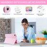 Funda compatible con tablet SAMSUNG GALAXY S6 LITE 2020 2022 10.4'' P610 P615 P613 teclado bluetooth español letra Ñ - Rosa