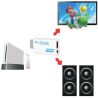 Adaptador WII2HDMI convertidor de Wii a HDMI 🎮 salida 720p / 1080p FullHD ⋆ audio 3.5 mm ⋆ compacto ⋆ color blanco