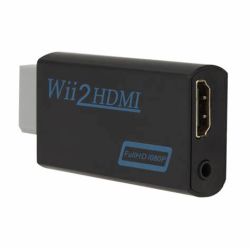 Adaptador WII2HDMI convertidor de Wii a HDMI 🎮 salida 720p / 1080p FullHD ⋆ audio 3.5 mm ⋆ compacto ⋆ color blanco