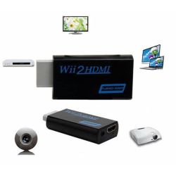 Adaptador WII2HDMI convertidor de Wii a HDMI 🎮 salida 720p / 1080p FullHD ⋆ audio 3.5 mm ⋆ compacto ⋆ color blanco