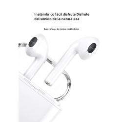 Auriculares inalámbricos Bluetooth 4.2 TWS i7s con caja de carga - Negro Blanco