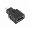 Adaptador convertidor HDMI hembra a MICRO HDMI macho Negro