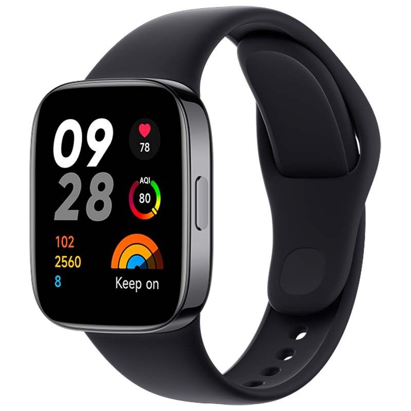 XIAOMI Redmi Watch 3 Negro - Reloj inteligente Smartwatch - 121 modos deportivos  SpO2 - Control estrés Ejercicios respiración