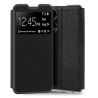 Funda compatible con SAMSUNG GALAXY A21S Flip cover tapa soporte billetera con ventana - Diseño práctico Negro