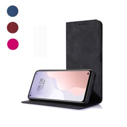 Funda compatible XIAOMI REDMI NOTE 9T Flip cover tapa soporte billetera magnética con cierre - Azul marino elegante