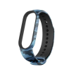 Correa compatible XIAOMI MI BAND 5 / 6 de silicona Estampado militar - Azul verde gris negro pixelada