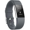 Correa compatible FitBit Bracelet Charge 2 silicona hebilla metálica ajustable para reloj - Gris