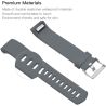 Correa compatible FitBit Bracelet Charge 2 silicona hebilla metálica ajustable resistente - Color Verde militar