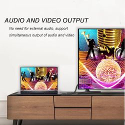 Cable adaptador DisplayPort macho DP a HDMI 4K / 1080P hembra 18cm - Imagen nítida para PC monitor o TV