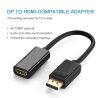 Cable adaptador DisplayPort macho DP a HDMI 4K / 1080P hembra 18cm - Imagen nítida para PC monitor o TV