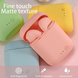 Auriculares inalámbricos Bluetooth 5.0 TWS i12 con caja de carga Verde