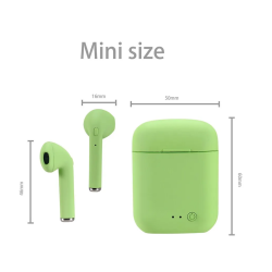 Auriculares inalámbricos Bluetooth 5.0 TWS i12 con caja de carga Verde