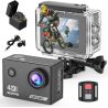 Camara deportiva Wifi 4k 30fps 20MP Ultra HD acuática 40m Gran angular de 170 ° con mando + Accesorios