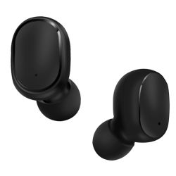 Auriculares Inalámbricos Bluetooth 5.0 A6S con Caja de Carga, Micrófono y Sonido Estéreo HD - Negro