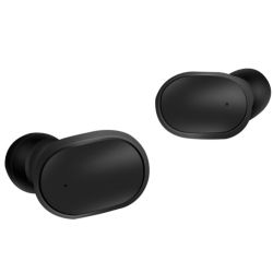 Auriculares Inalámbricos Bluetooth 5.0 A6S con Caja de Carga, Micrófono y Sonido Estéreo HD - Negro