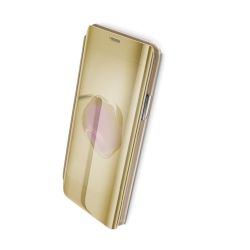 Funda compatible con SAMSUNG GALAXY A50 / A30S / A50S Clear view soporte tapa translúcida DORADO