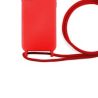 Funda compatible XIAOMI REDMI 9C / REDMI 10A Silicona con cordón cuerda - Turquesa negro