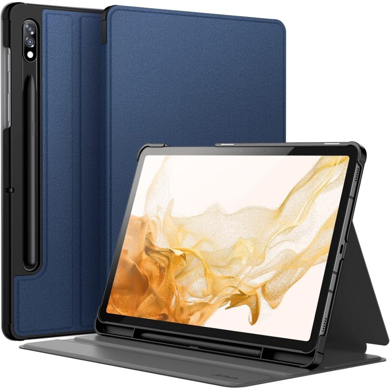 Funda compatible con tablet SAMSUNG GALAXY TAB S8 2022 / S7 2020 11'' Smart cover soporte lápiz Cuero sintético